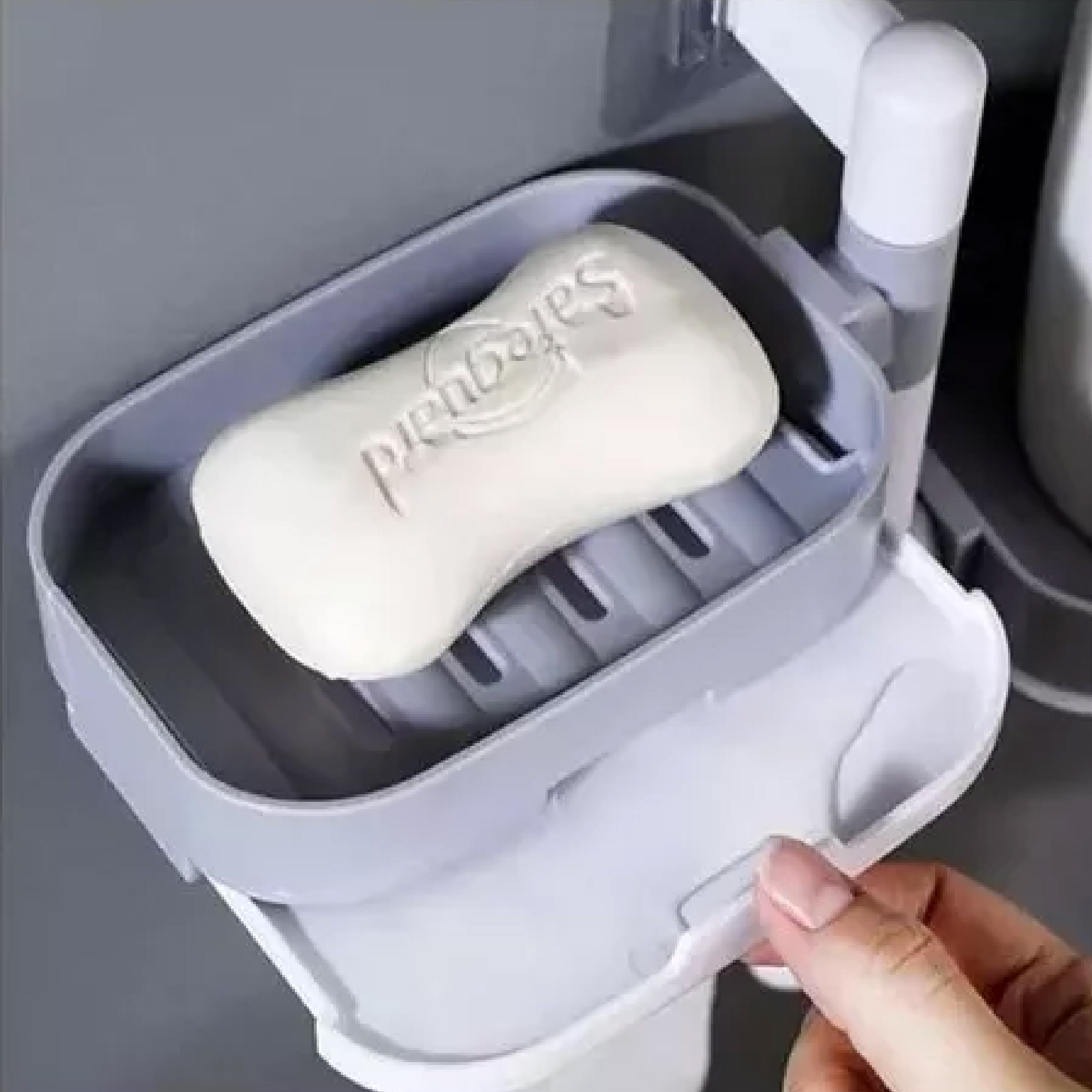 Miniatura 6 de Jabonera Baño 2 Niveles Toallero Girator